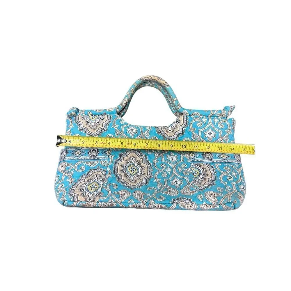 Vera Bradley Women's Turquoise Gabby Satchel Totally Turq Purse Handbag